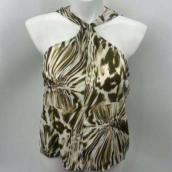 Worthington sleeveless halter tie dye print top large - Picture 2 of 4